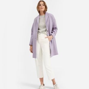EVERLANE lavender purple wool pea coat, size 4